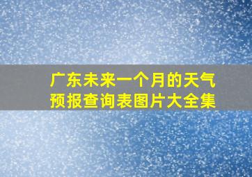 广东未来一个月的天气预报查询表图片大全集