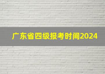 广东省四级报考时间2024