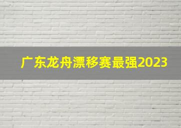 广东龙舟漂移赛最强2023