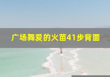 广场舞爱的火苗41步背面