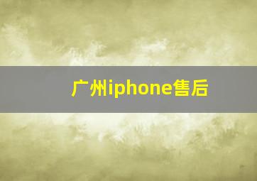 广州iphone售后