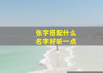 张字搭配什么名字好听一点