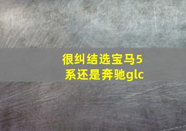 很纠结选宝马5系还是奔驰glc