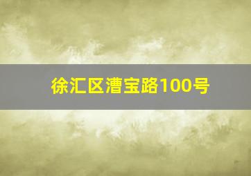 徐汇区漕宝路100号