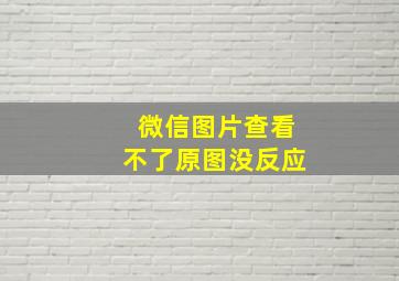 微信图片查看不了原图没反应