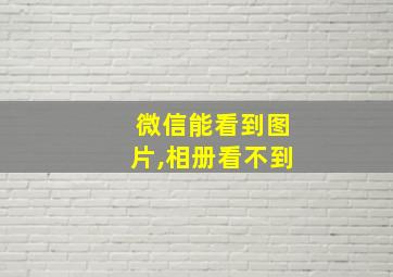 微信能看到图片,相册看不到