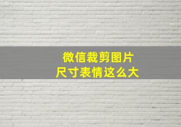 微信裁剪图片尺寸表情这么大