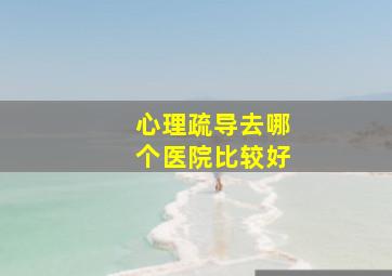 心理疏导去哪个医院比较好