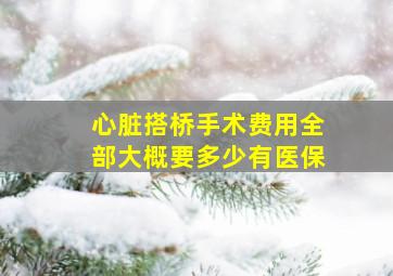 心脏搭桥手术费用全部大概要多少有医保