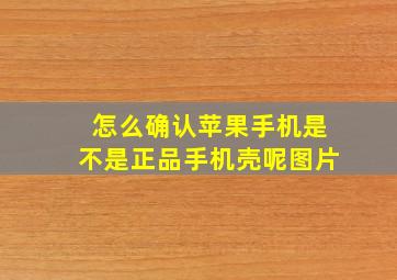 怎么确认苹果手机是不是正品手机壳呢图片