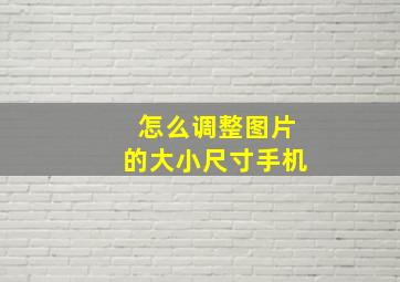 怎么调整图片的大小尺寸手机