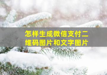 怎样生成微信支付二维码图片和文字图片