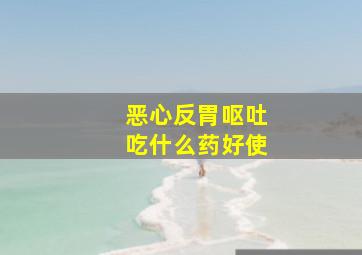 恶心反胃呕吐吃什么药好使