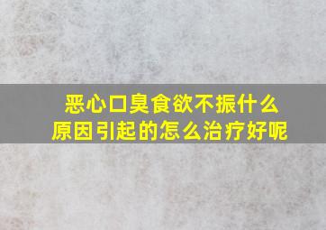 恶心口臭食欲不振什么原因引起的怎么治疗好呢