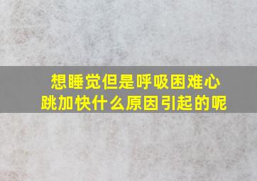 想睡觉但是呼吸困难心跳加快什么原因引起的呢