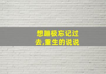 想蹦极忘记过去,重生的说说