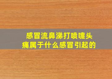 感冒流鼻涕打喷嚏头痛属于什么感冒引起的