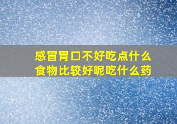 感冒胃口不好吃点什么食物比较好呢吃什么药