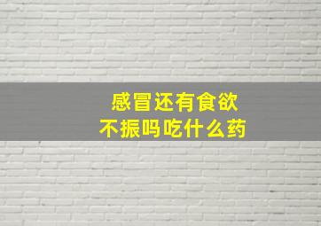 感冒还有食欲不振吗吃什么药