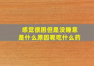 感觉很困但是没睡意是什么原因呢吃什么药