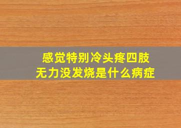 感觉特别冷头疼四肢无力没发烧是什么病症