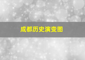 成都历史演变图