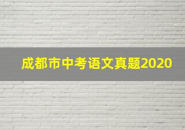 成都市中考语文真题2020