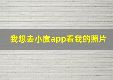 我想去小度app看我的照片