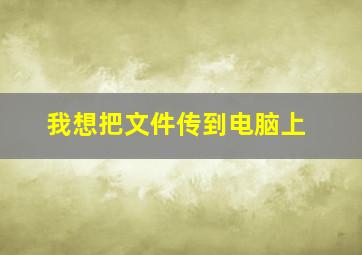 我想把文件传到电脑上