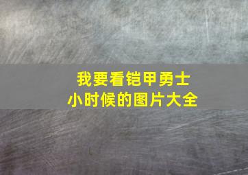 我要看铠甲勇士小时候的图片大全