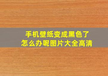 手机壁纸变成黑色了怎么办呢图片大全高清