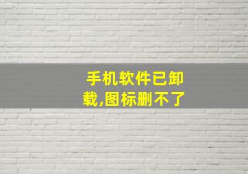 手机软件已卸载,图标删不了