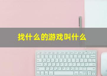 找什么的游戏叫什么