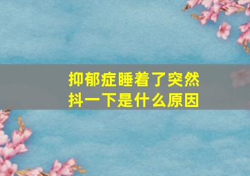 抑郁症睡着了突然抖一下是什么原因