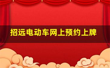 招远电动车网上预约上牌