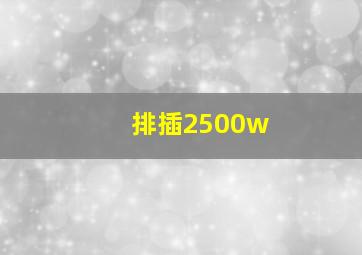 排插2500w