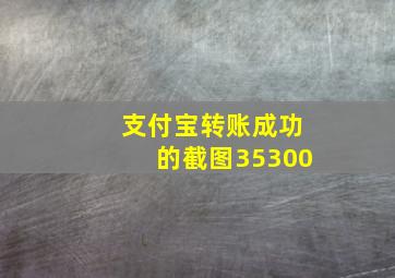 支付宝转账成功的截图35300