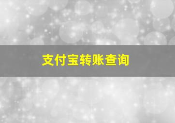 支付宝转账查询