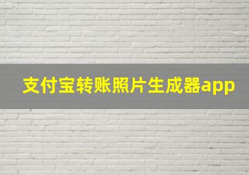 支付宝转账照片生成器app