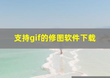 支持gif的修图软件下载