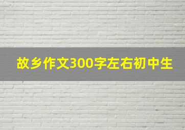 故乡作文300字左右初中生