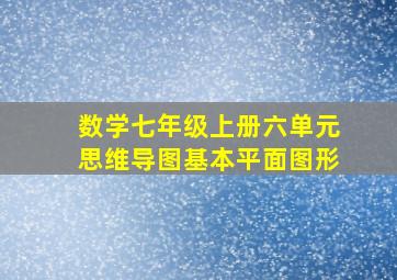 数学七年级上册六单元思维导图基本平面图形