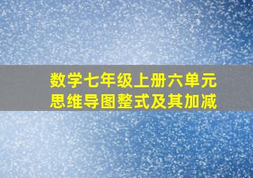 数学七年级上册六单元思维导图整式及其加减