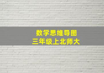 数学思维导图三年级上北师大