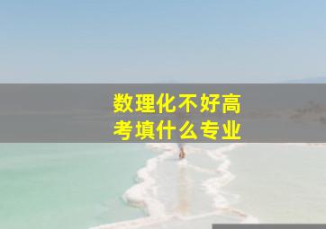 数理化不好高考填什么专业