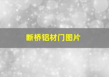 断桥铝材门图片