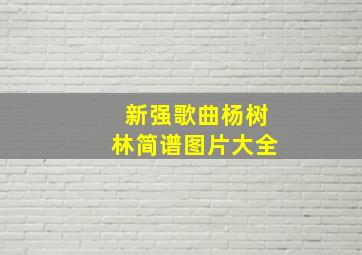 新强歌曲杨树林简谱图片大全