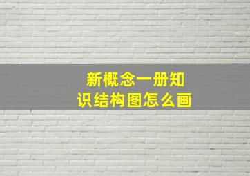 新概念一册知识结构图怎么画