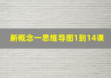 新概念一思维导图1到14课