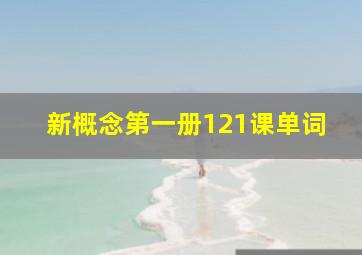 新概念第一册121课单词